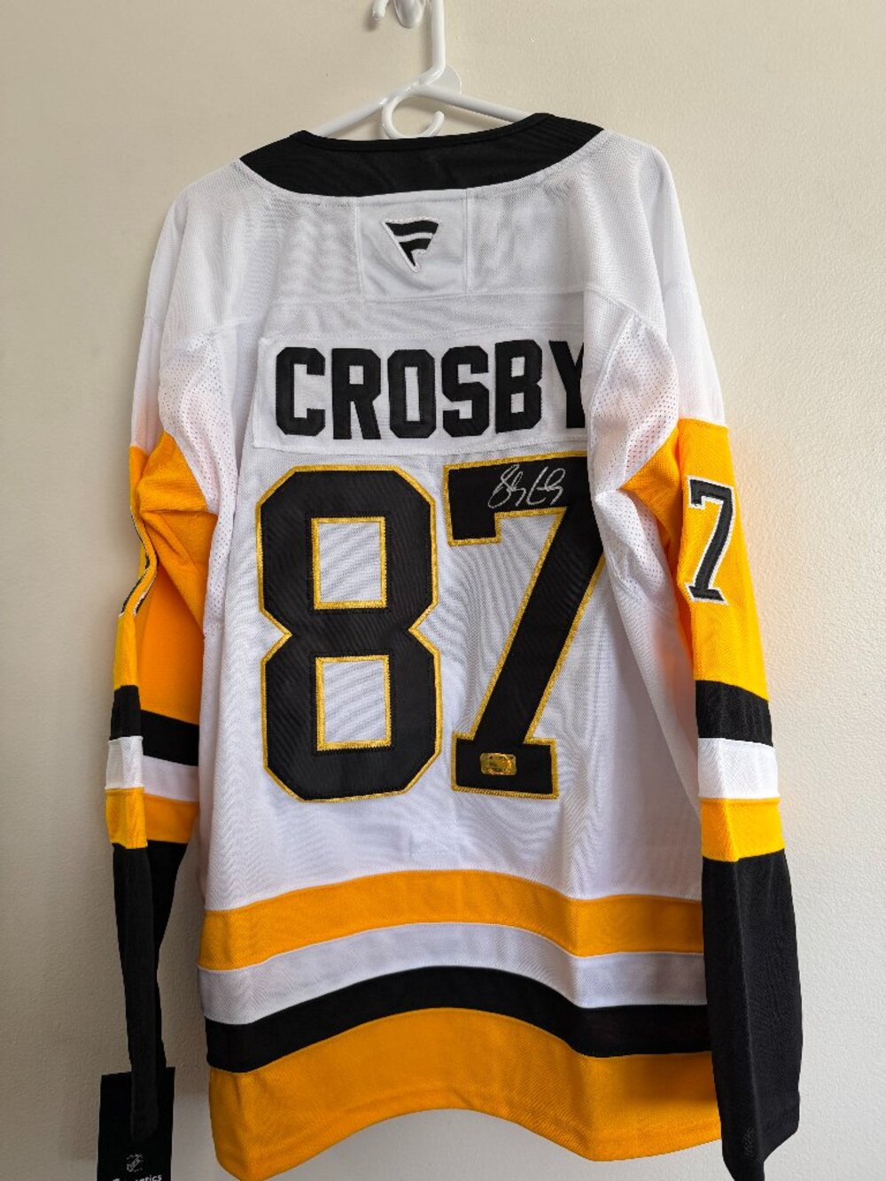Sidney Crosby signed Pittsburgh Penguins autographed Fanatics jersey w/COA L18-1